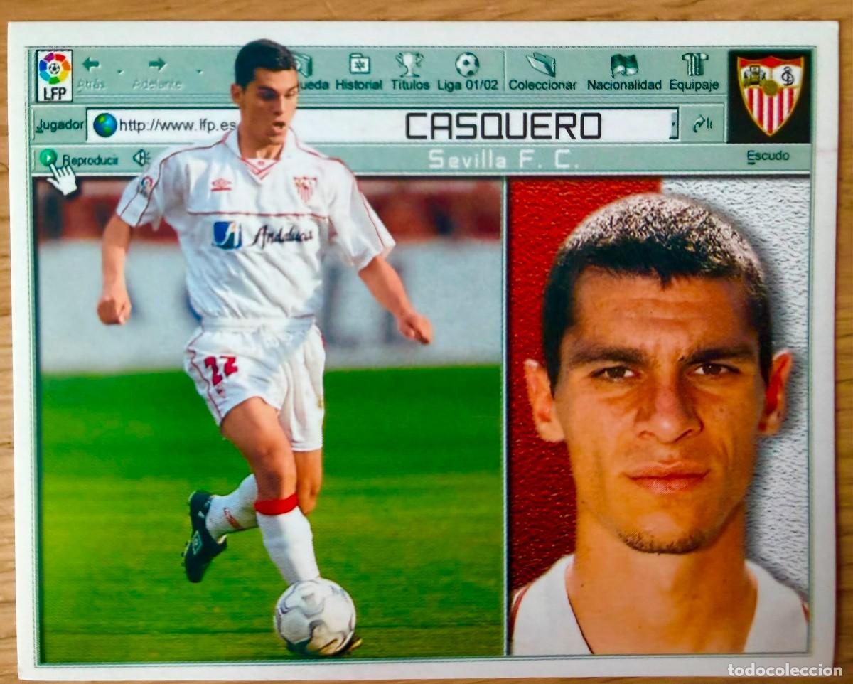 Cromos de Futebol: CASQUERO SEVILLA 01 02 2001 2002 LIGA EDICIONES ESTE SIN PEGAR STICKER CROMOS