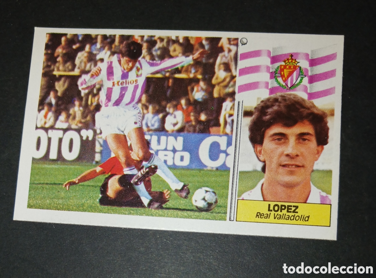 Cromos de Futebol: Cromo Lopez Real Valladolid Ediciones Este Liga 1986 1987 86 87 Nunca Pegado Sin Pegar