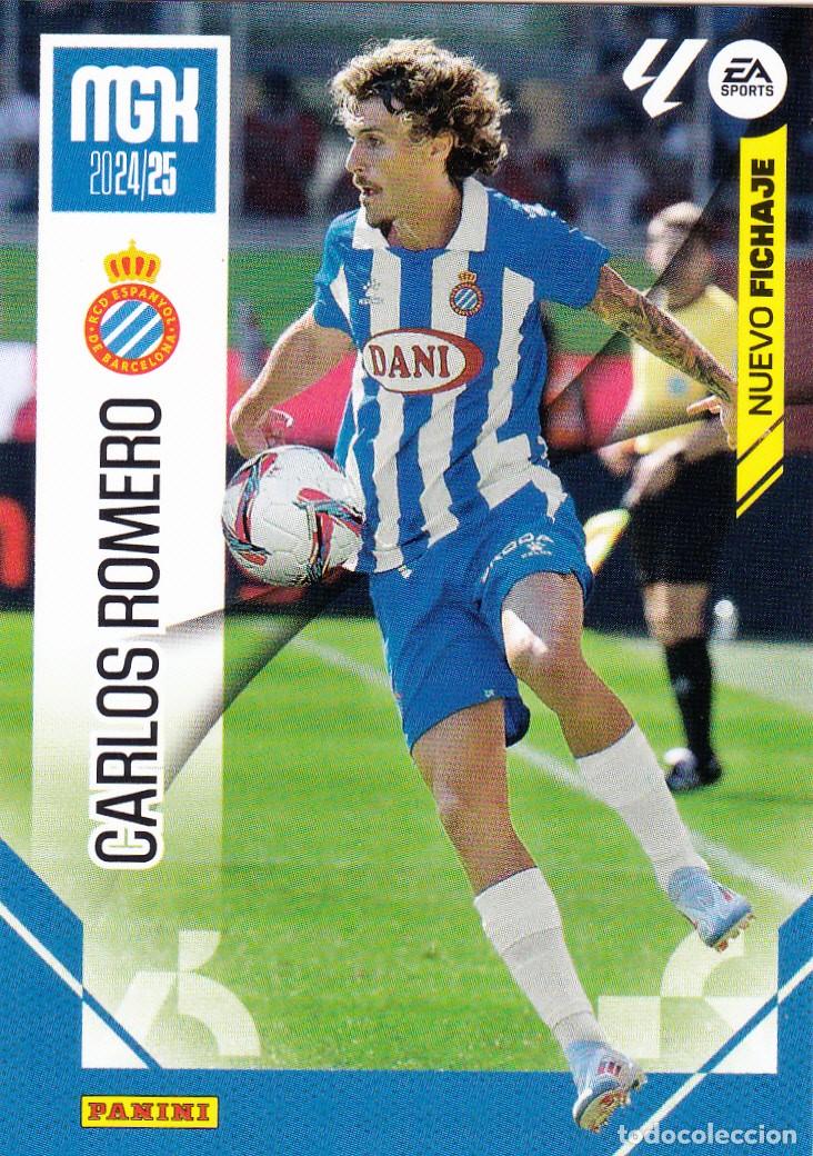 Cromos de f&uacute;tbol: MGK 2024-25 * CARLOS ROMERO N&ordm; 446 NUEVO FICHAJE * (NUEVO DE SOBRE) (A-3)