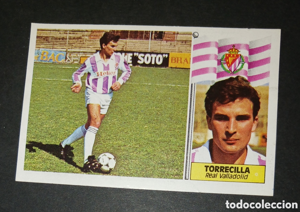 Cromos de f&uacute;tbol: Cromo Torrecilla Real Valladolid Ediciones Este Liga 1986 1987 86 87 Nunca Pegado Sin Pegar