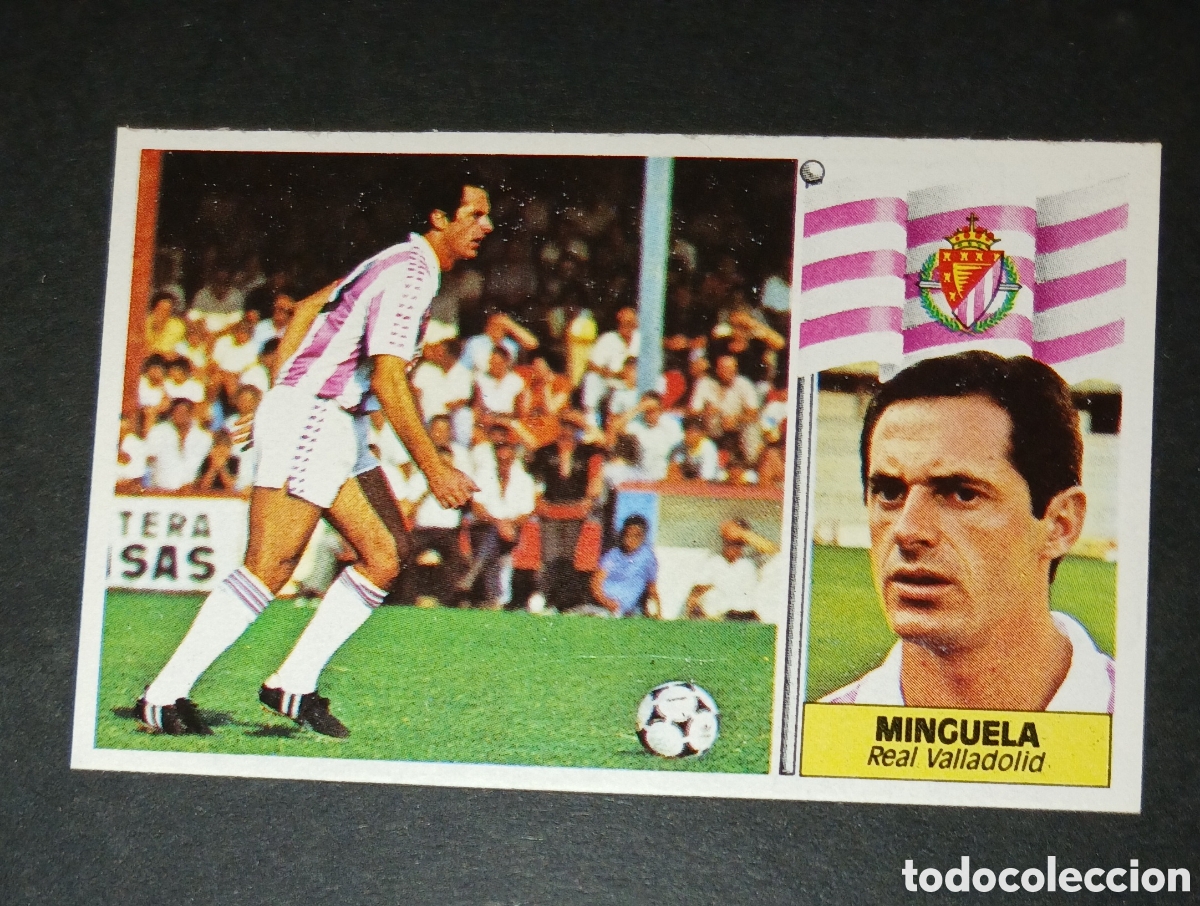 Cromos de f&uacute;tbol: Cromo Minguela Real Valladolid Ediciones Este Liga 1986 1987 86 87 Nunca Pegado Sin Pegar