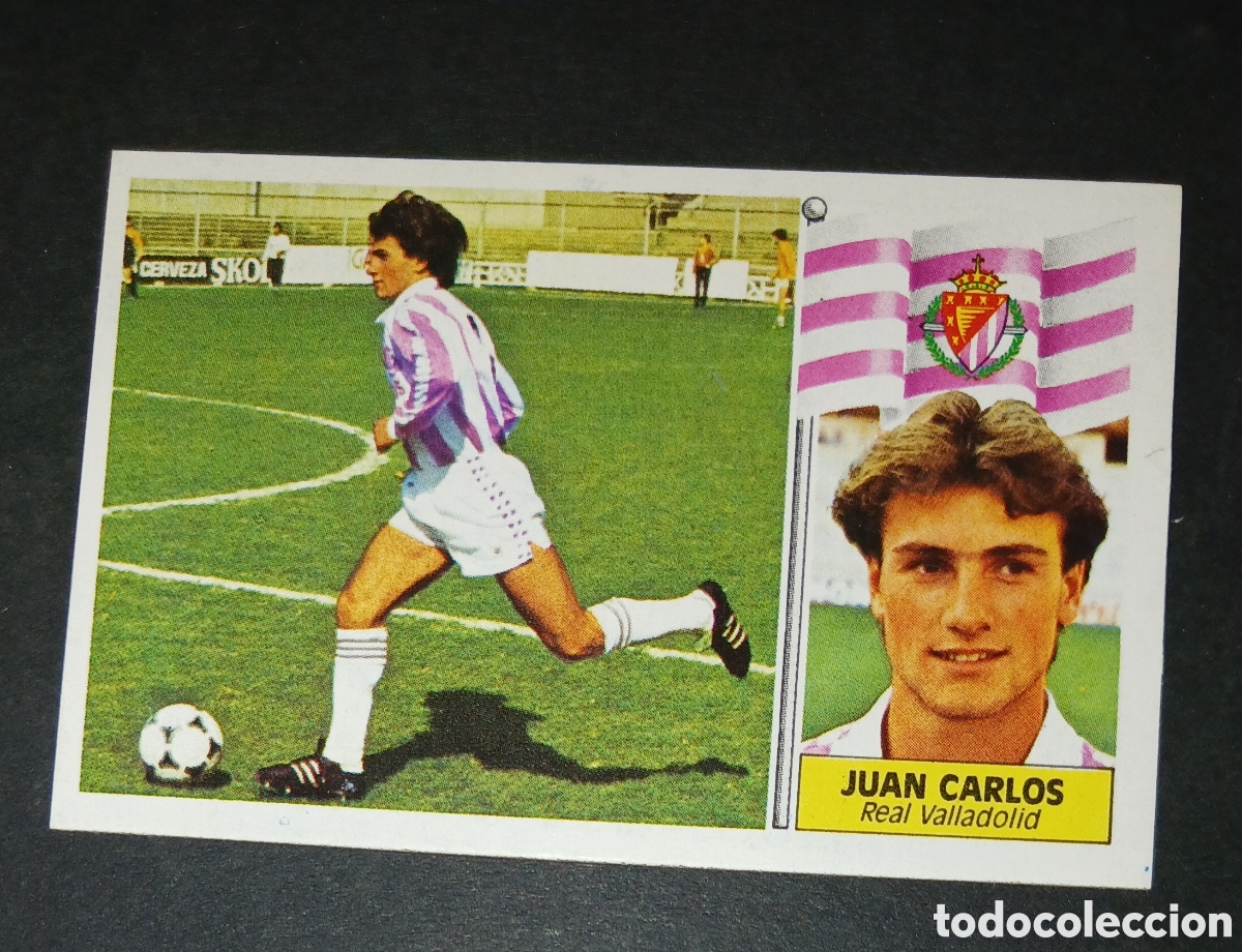 Cromos de f&uacute;tbol: Cromo Juan Carlos Real Valladolid Ediciones Este Liga 1986 1987 86 87 Nunca Pegado Sin Pegar