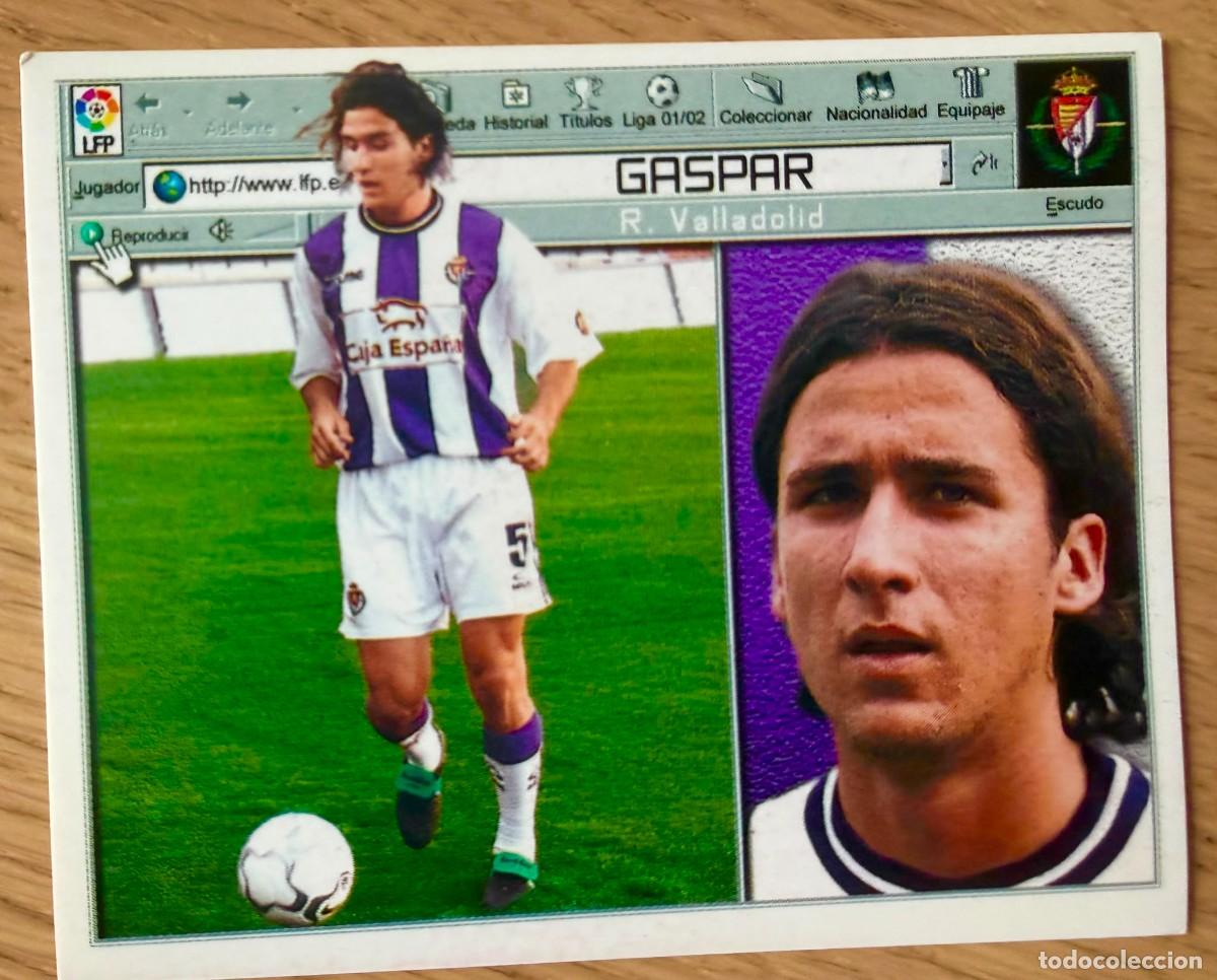 Cromos de f&uacute;tbol: GASPAR REAL VALLADOLID 01 02 2001 2002 LIGA EDICIONES ESTE SIN PEGAR STICKER CROMOS