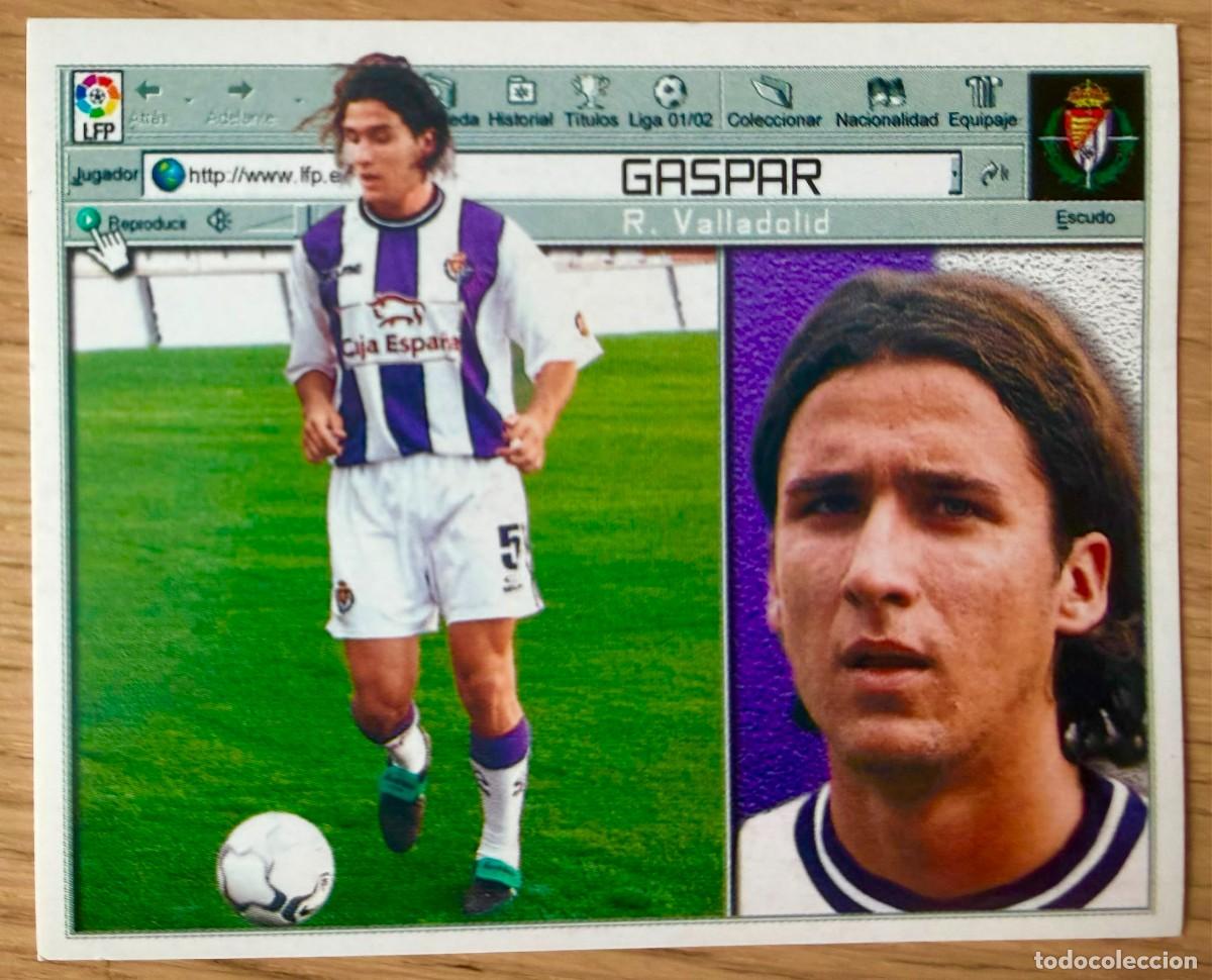 Cromos de f&uacute;tbol: GASPAR REAL VALLADOLID 01 02 2001 2002 LIGA EDICIONES ESTE SIN PEGAR STICKER CROMOS