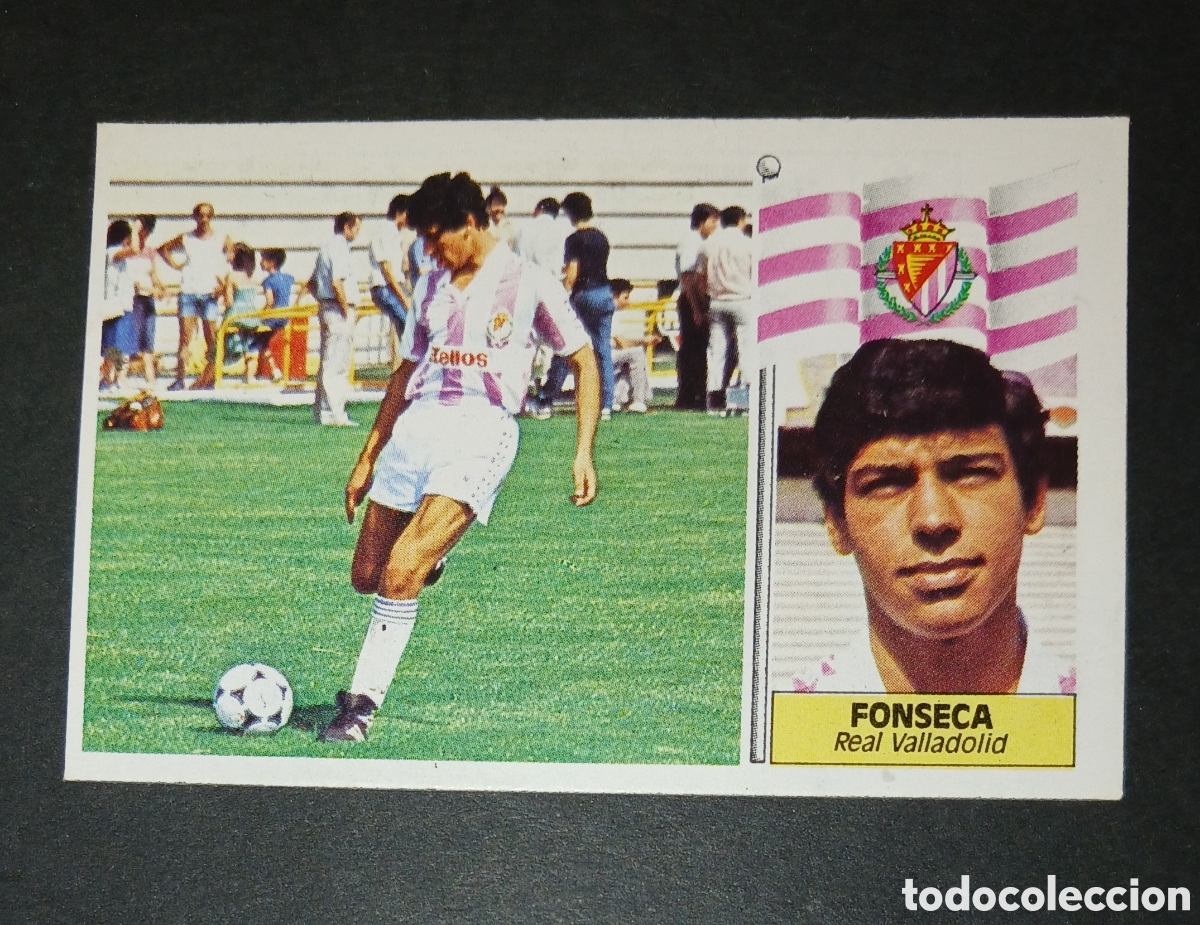 Cromos de f&uacute;tbol: Cromo Fonseca Real Valladolid Ediciones Este Liga 1986 1987 86 87 Nunca Pegado Sin Pegar