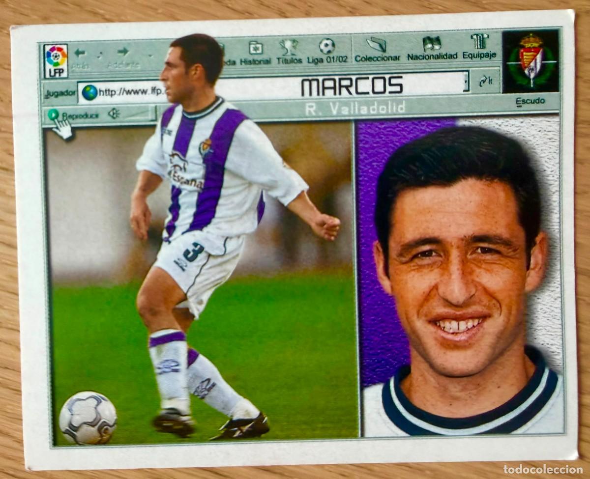 Cromos de f&uacute;tbol: MARCOS REAL VALLADOLID 01 02 2001 2002 LIGA EDICIONES ESTE SIN PEGAR STICKER CROMOS