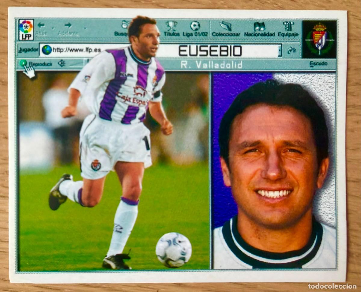 Cromos de f&uacute;tbol: EUSEBIO REAL VALLADOLID 01 02 2001 2002 LIGA EDICIONES ESTE SIN PEGAR STICKER CROMOS