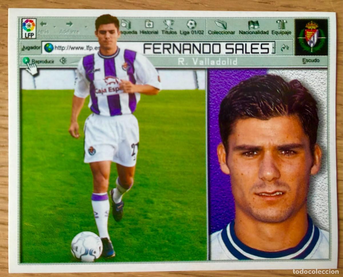 Cromos de f&uacute;tbol: FERNANDO SALES REAL VALLADOLID 01 02 2001 2002 LIGA EDICIONES ESTE SIN PEGAR STICKER CROMOS
