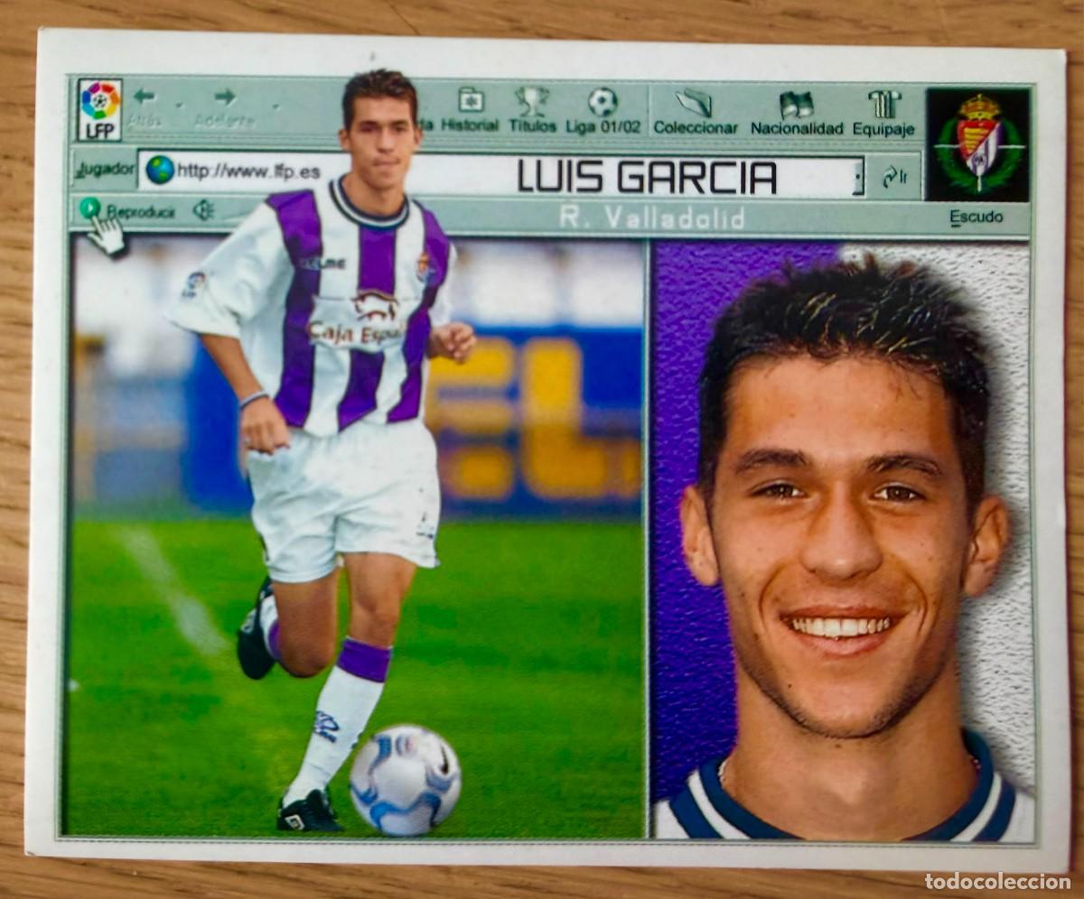Cromos de f&uacute;tbol: LUIS GARCIA REAL VALLADOLID 01 02 2001 2002 LIGA EDICIONES ESTE SIN PEGAR STICKER CROMOS