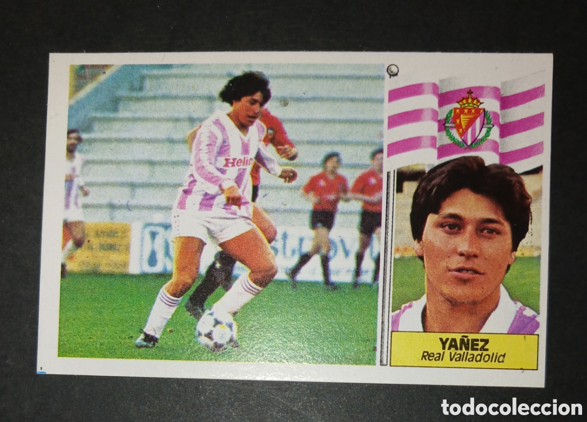 Cromos de f&uacute;tbol: Cromo Ya&ntilde;ez Real Valladolid Ediciones Este Liga 1986 1987 86 87 Nunca Pegado Sin Pegar