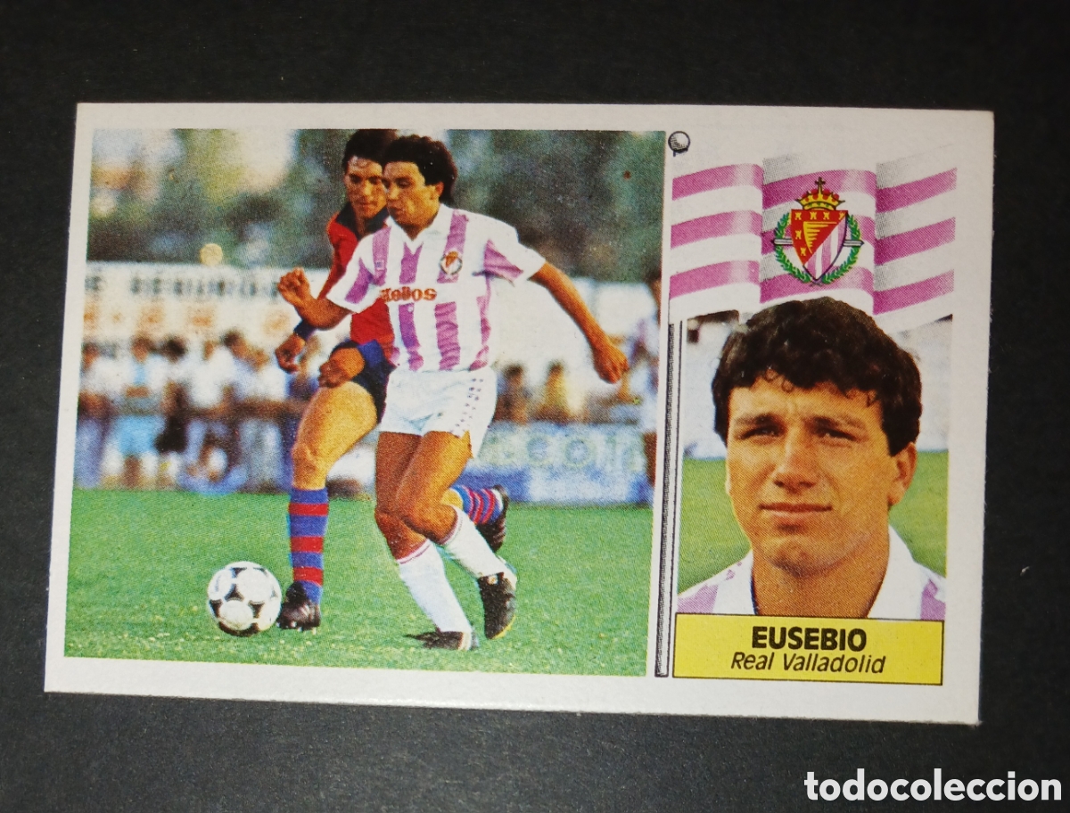 Cromos de f&uacute;tbol: Cromo Eusebio Real Valladolid Ediciones Este Liga 1986 1987 86 87 Nunca Pegado Sin Pegar
