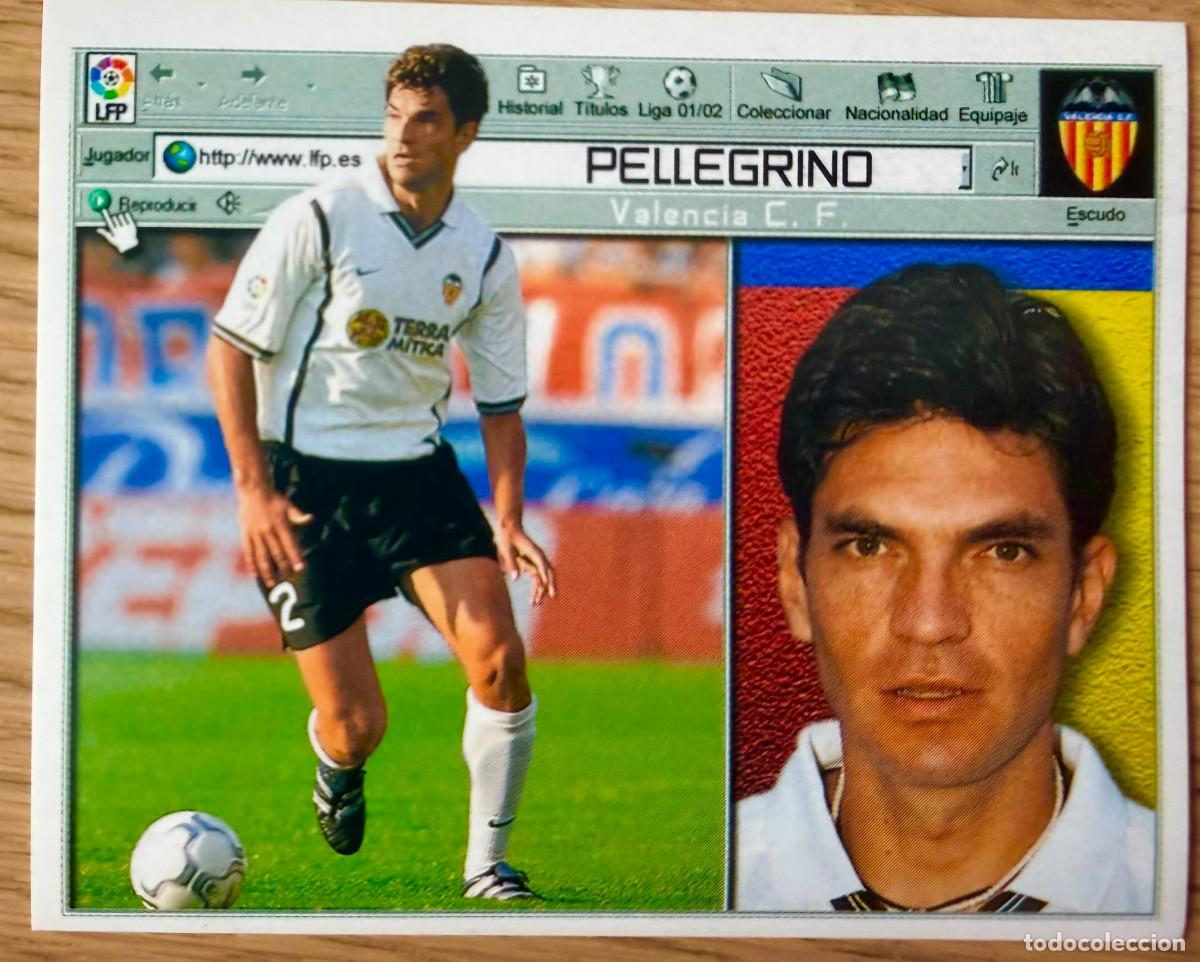 Fu&szlig;ball-Sticker: PELLEGRINO VALENCIA 01 02 2001 2002 LIGA EDICIONES ESTE SIN PEGAR STICKER CROMOS