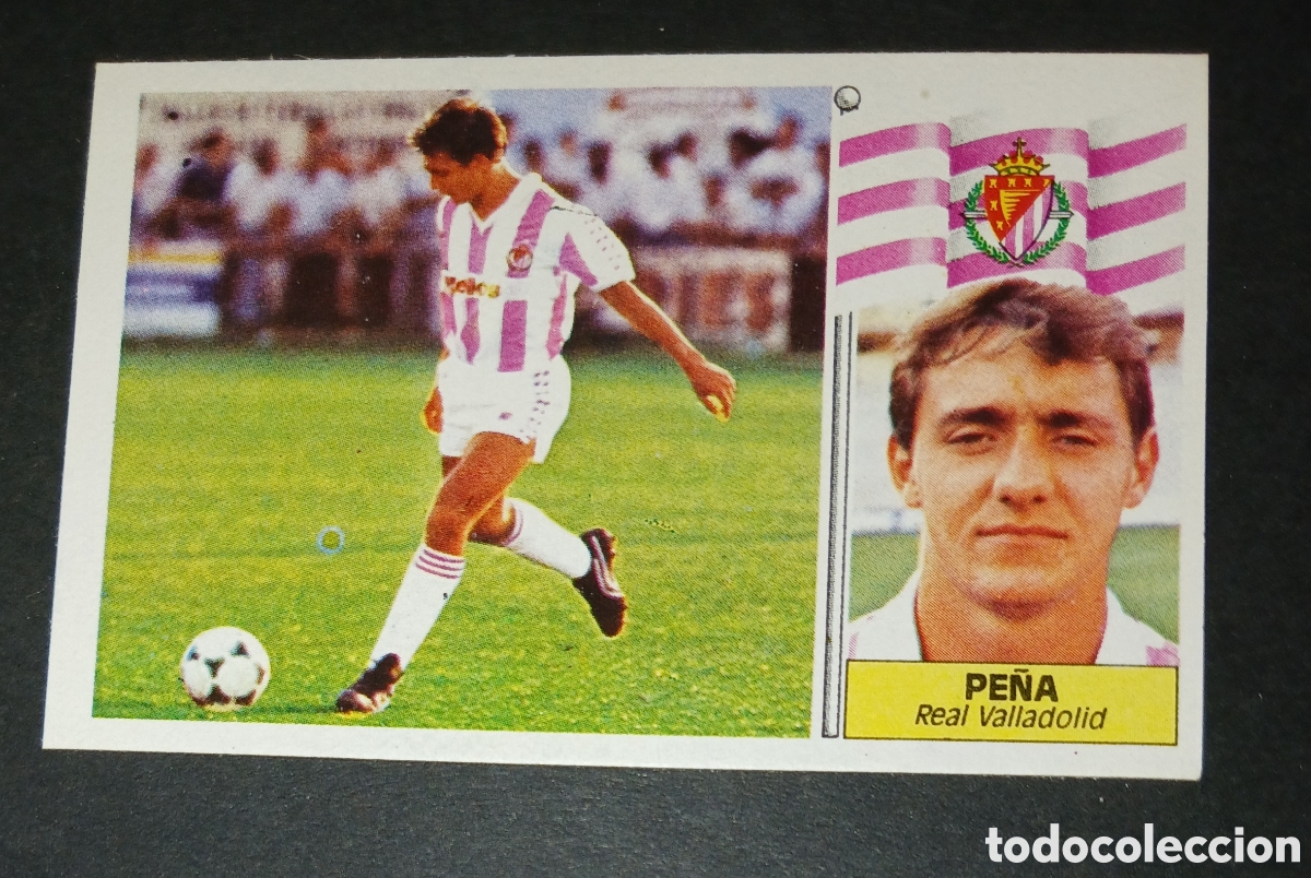 Cartes &agrave; collectionner de Football: Cromo Pe&ntilde;a Real Valladolid Ediciones Este Liga 1986 1987 86 87 Nunca Pegado Sin Pegar
