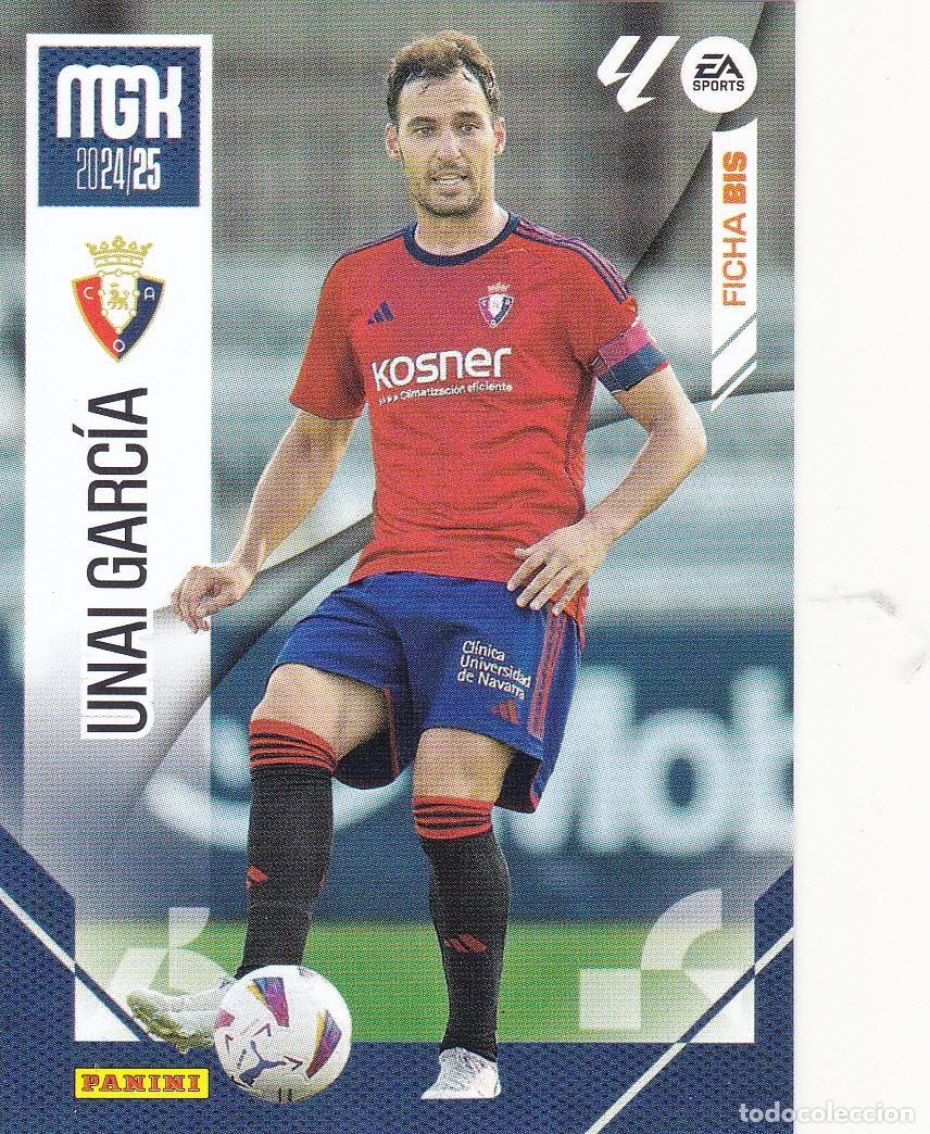 Cartes &agrave; collectionner de Football: MGK 2024-25 * UNAI GARC&Iacute;A N&ordm; 259 BIS * FICHA BIS * (NUEVO DE SOBRE) (A-3)