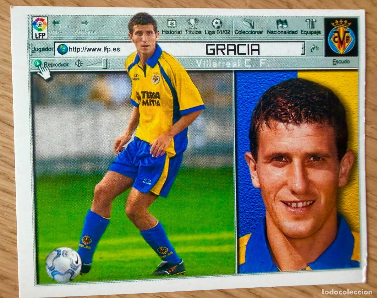 Cartes &agrave; collectionner de Football: GRACIA VILLARREAL 01 02 2001 2002 LIGA EDICIONES ESTE SIN PEGAR STICKER CROMOS