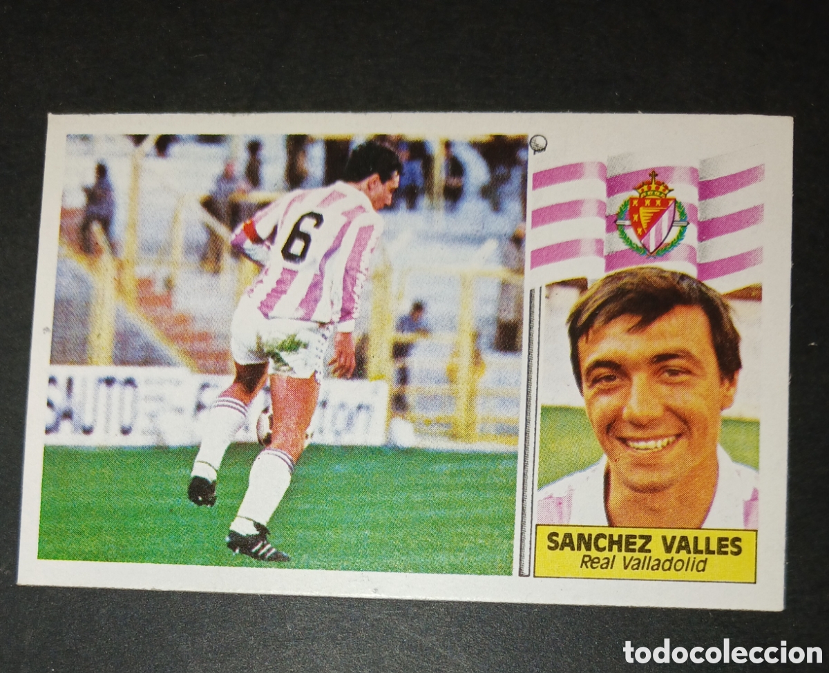 Cartes &agrave; collectionner de Football: Cromo Sanchez Valles Real Valladolid Ediciones Este Liga 1986 1987 86 87 Nunca Pegado Sin Pegar