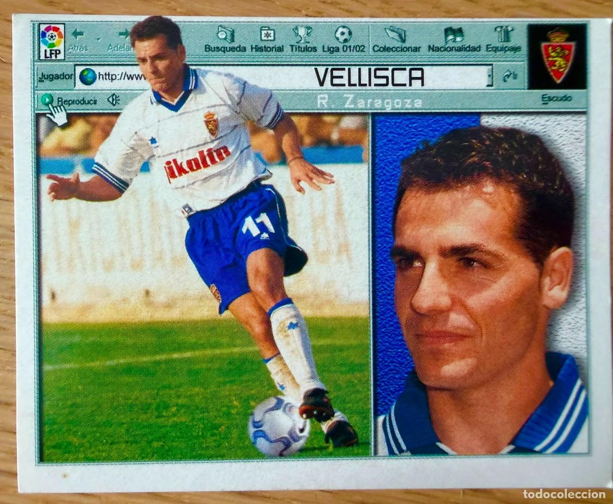 Fu&szlig;ball-Sticker: VELLISCA REAL ZARAGOZA 01 02 2001 2002 LIGA EDICIONES ESTE SIN PEGAR STICKER CROMOS