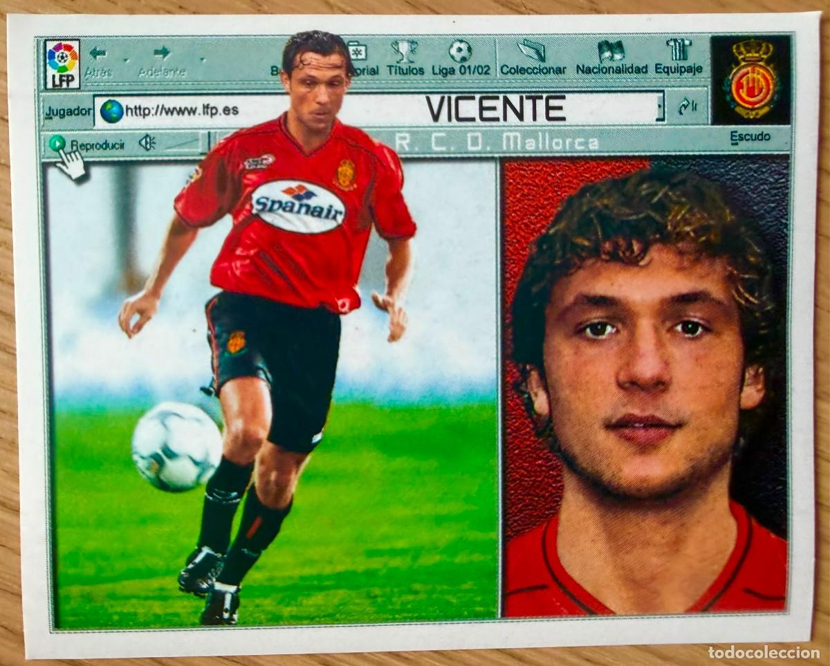 Cromos de Futebol: FICHAJE 3 VICENTE MALLORCA 01 02 2001 2002 LIGA EDICIONES ESTE SIN PEGAR STICKER CROMOS