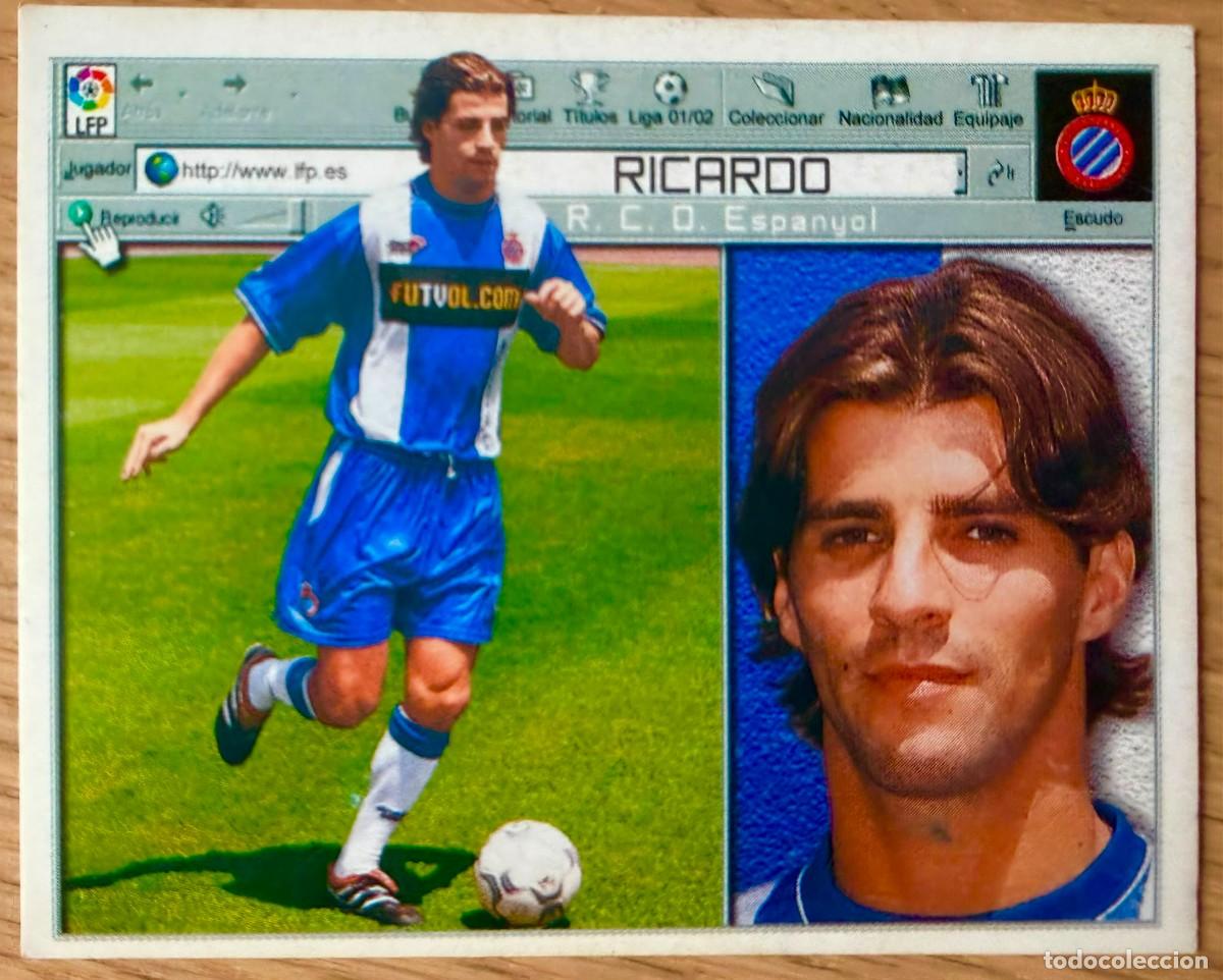 Fu&szlig;ball-Sticker: FICHAJE 10 RICARDO ESPANYOL ESPA&Ntilde;OL 01 02 2001 2002 LIGA EDICIONES ESTE SIN PEGAR STICKER CROMOS