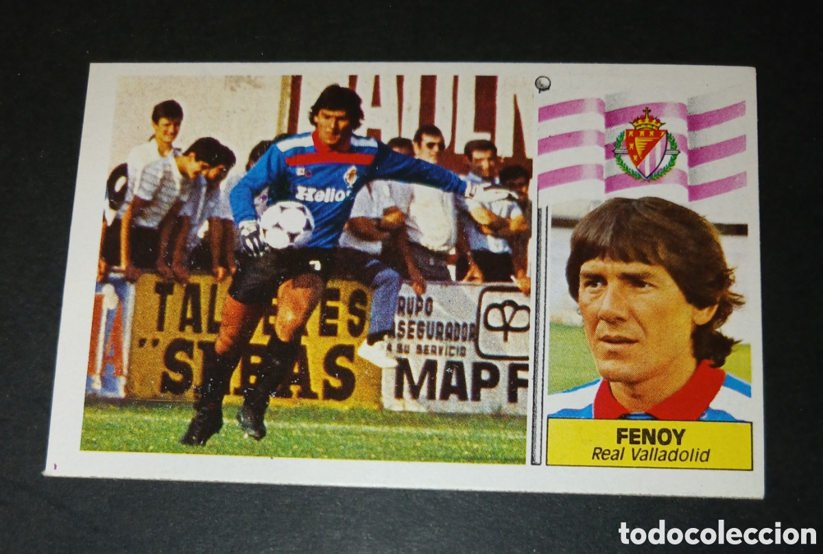 Fu&szlig;ball-Sticker: Cromo Fenoy Real Valladolid Ediciones Este Liga 1986 1987 86 87 Nunca Pegado Sin Pegar