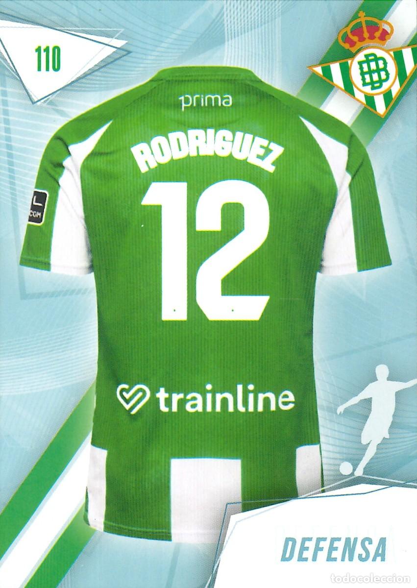Fu&szlig;ball-Sticker: FUTBOL - BETIS CARDS - 2025-2026 - 25-26 - REAL BETIS - 110 - RICARDO RODRIGUEZ - DEFENSA