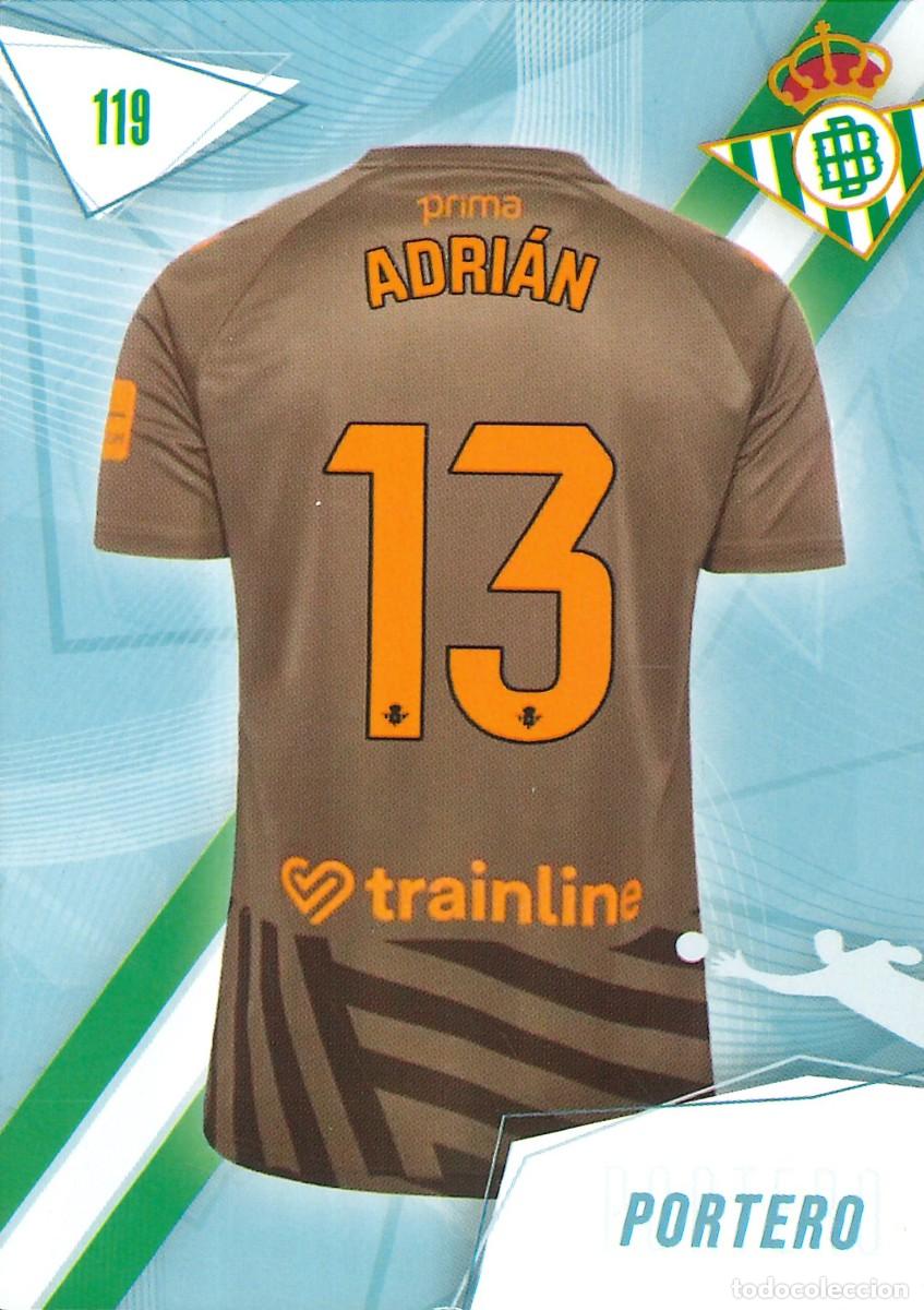 Fu&szlig;ball-Sticker: FUTBOL - BETIS CARDS - 2025-2026 - 25-26 - REAL BETIS - 119 - ADRIAN - PORTERO