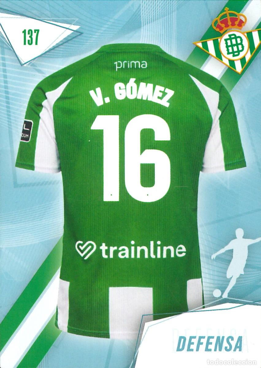Cromos de f&uacute;tbol: FUTBOL - BETIS CARDS - 2025-2026 - 25-26 - REAL BETIS - 137 - VALENTIN GOMEZ
