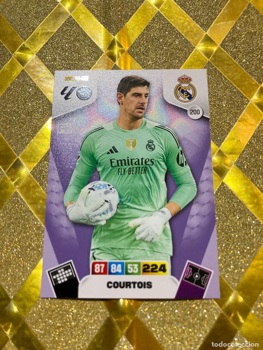 Cromos de f&uacute;tbol: CROMO DE FUTBOL NUMERO 200 COURTOIS DEL REAL MADRID ADRENALYN XL 2025 2026 PANINI !