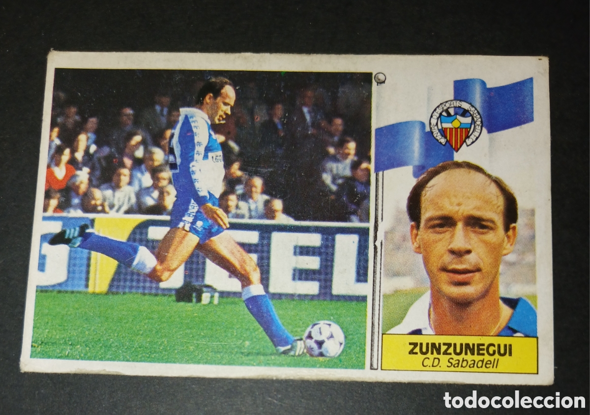 Cromos de f&uacute;tbol: Cromo Zunzunegui CD Sabadell Ediciones Este Liga 1986 1987 86 87 Nunca Pegado Sin Pegar