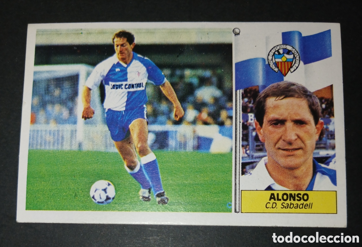 Cromos de f&uacute;tbol: Cromo Alonso CD Sabadell Ediciones Este Liga 1986 1987 86 87 Nunca Pegado Sin Pegar