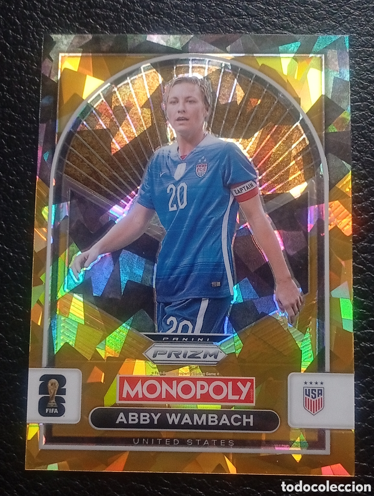 Cromos de f&uacute;tbol: 92 paralela cracked Abby Wambach USA EEUU US MONOPOLY FIFA 2026 WORLD CUP MUNDIAL TOPPS PANINI PRIZM
