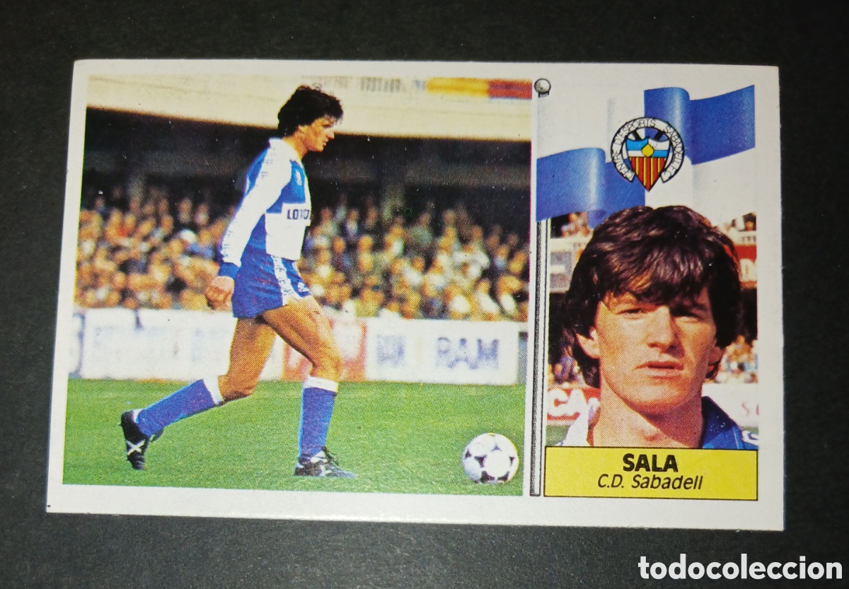 Cromos de f&uacute;tbol: Cromo Sala CD Sabadell Ediciones Este Liga 1986 1987 86 87 Nunca Pegado Sin Pegar