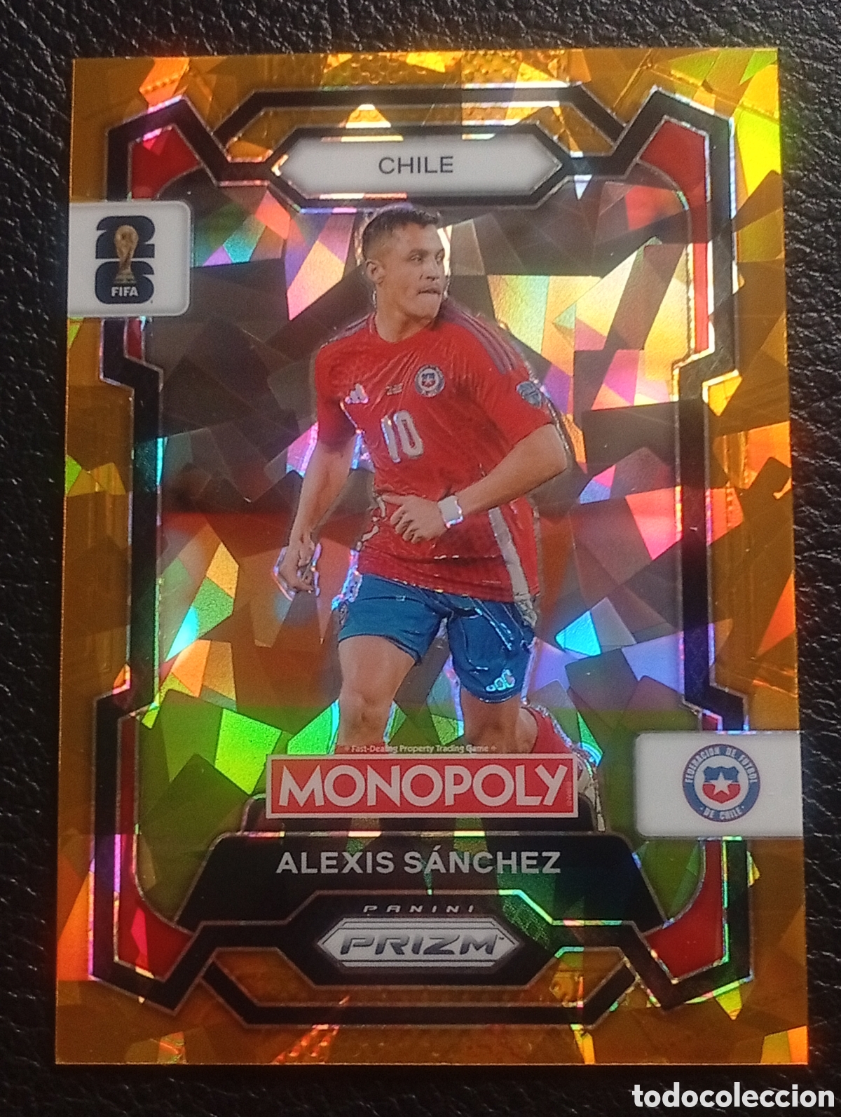 Cromos de f&uacute;tbol: 85 prizm paralela cracked ALEXIS SANCHEZ CHILE MONOPOLY FIFA 2026 WORLD CUP MUNDIAL ADRENALYN
