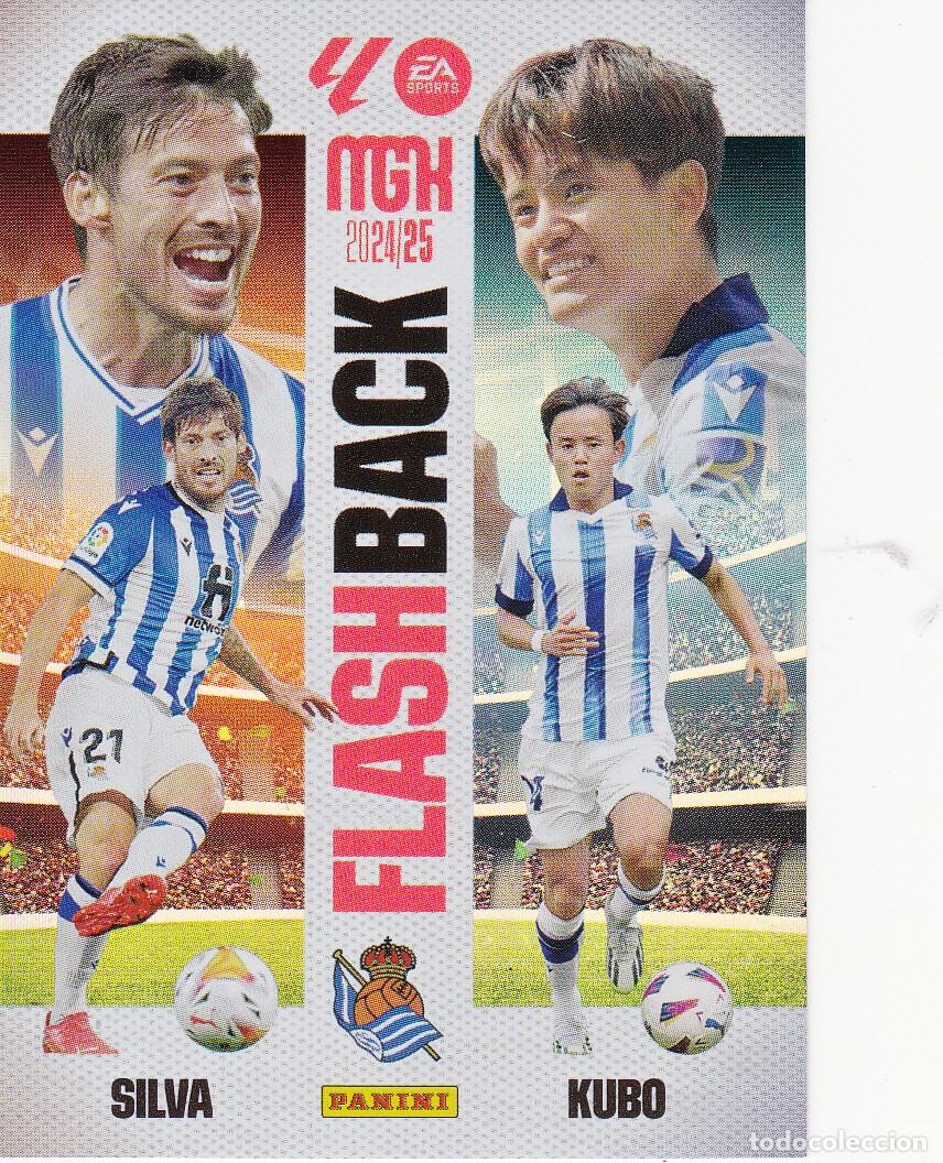 Cromos de f&uacute;tbol: MGK 2024-25 * SILVA Y KUBO N&ordm; 431 - FLASH BACK * (NUEVO DE SOBRE) (A-3)