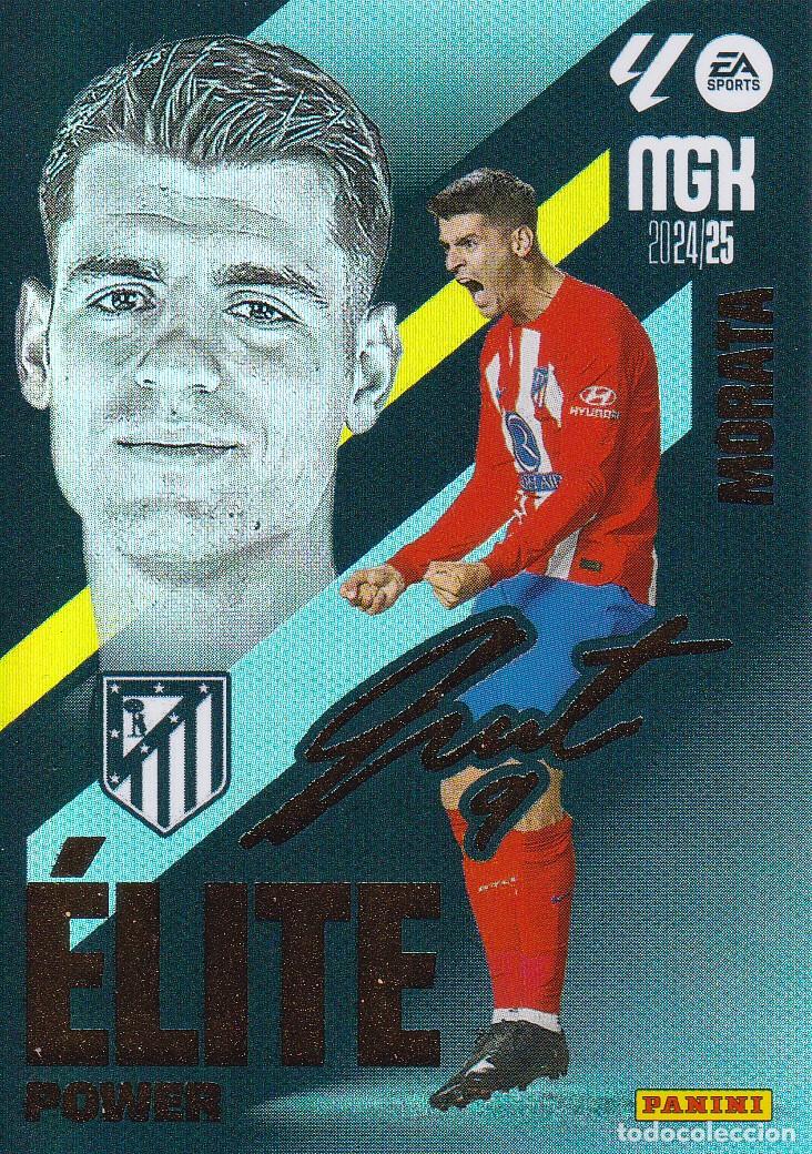 Figurine di Calcio: MGK 2024-25 * MORATA N&ordm; P 10 - AUTOGRAFO - &Eacute;LITE POWER * (NUEVO DE SOBRE) (A-3)