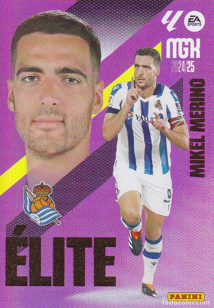 Cromos de f&uacute;tbol: MGK 2024-25 * MIKEL MERINO N&ordm; 9 - &Eacute;LITE * (NUEVO DE SOBRE) (A-3)