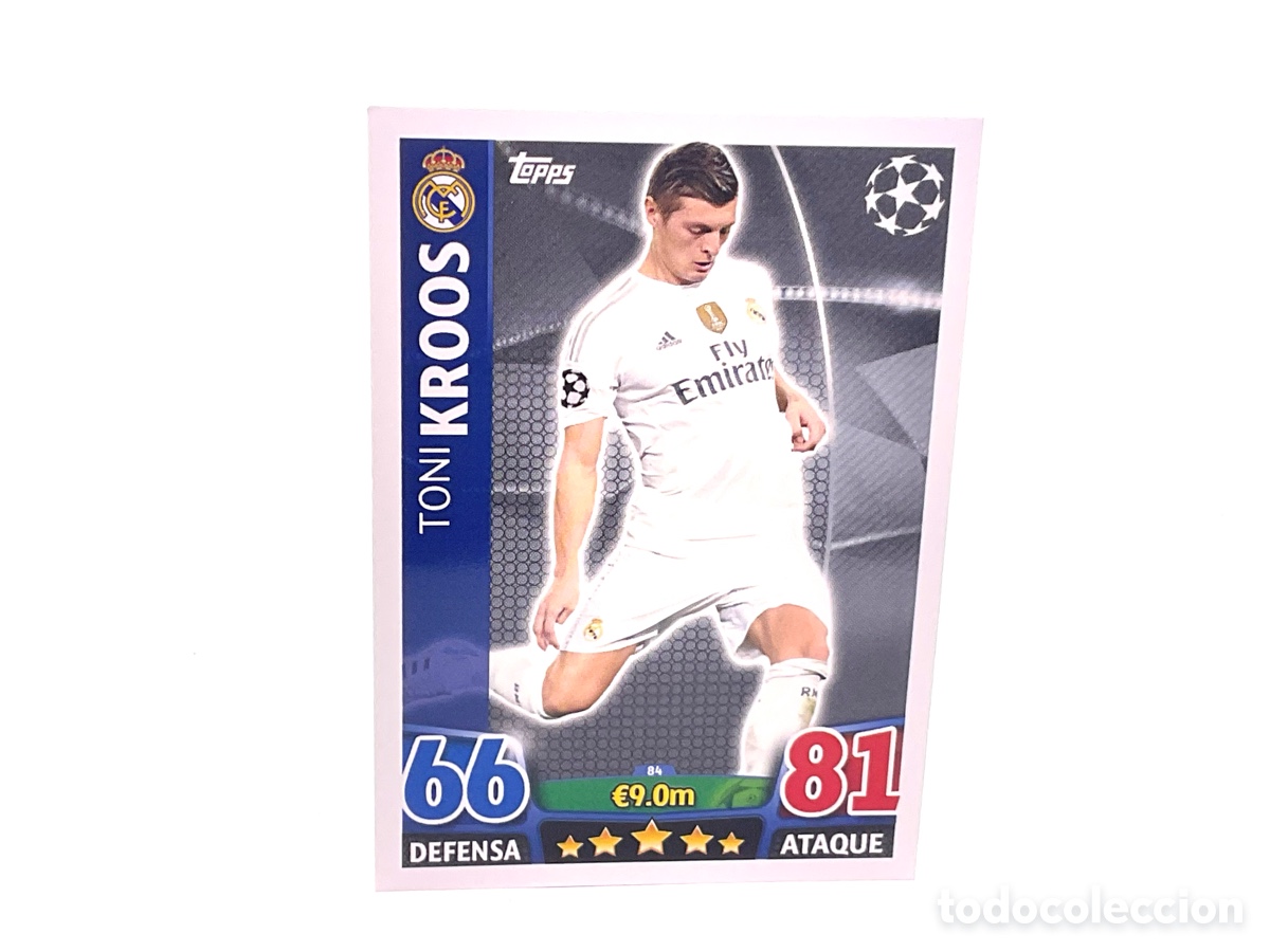 Cromos de f&uacute;tbol: CROMO N&ordm; 84 TONI KROOS. TOPPS CHAMPIONS LEAGUE MATCH ATTAX 2015 - 2016