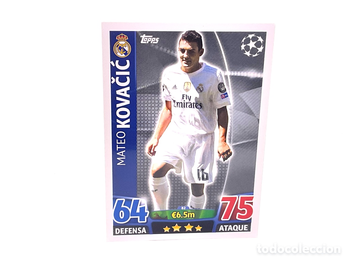 Cromos de Futebol: CROMO N&ordm; 82 MATEO KOVACIC . TOPPS CHAMPIONS LEAGUE MATCH ATTAX 2015 - 2016