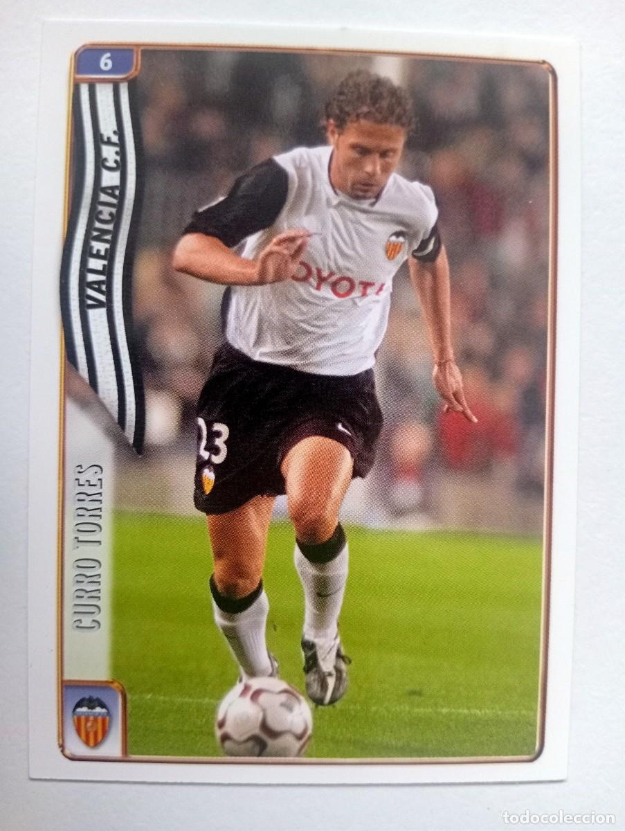 Football Stickers: CROMO FUTBOL VALENCIA C.F. MUNDI CROMO 2004-2005: CURRO TORRES