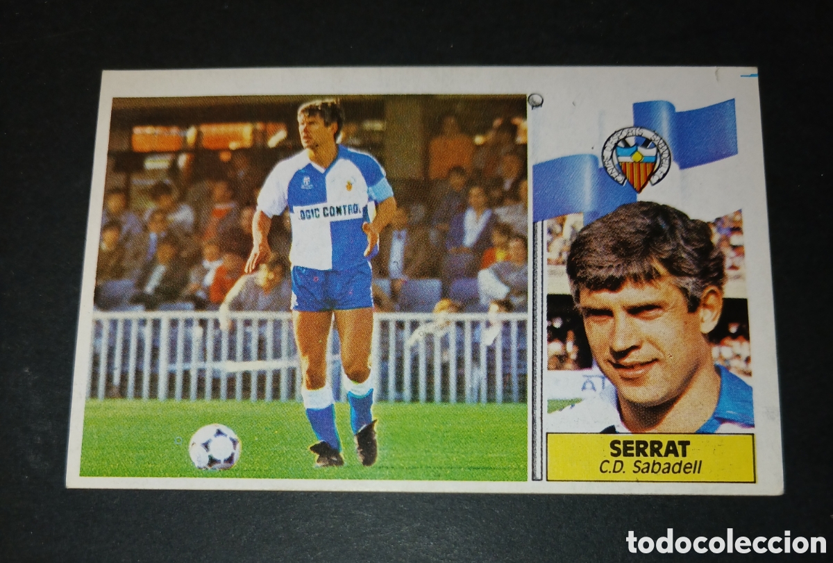 Football Stickers: Cromo Serrat CD Sabadell Ediciones Este Liga 1986 1987 86 87 Nunca Pegado Sin Pegar