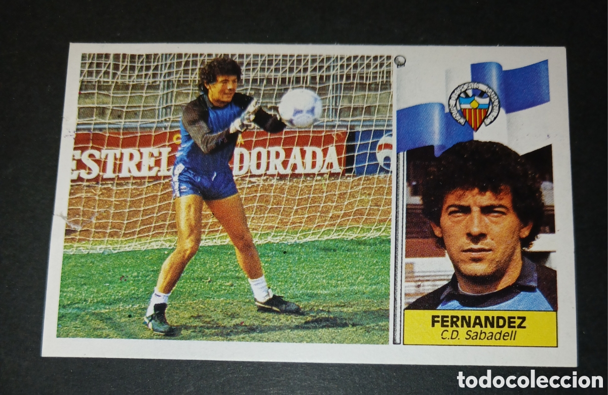 Cartes &agrave; collectionner de Football: Cromo Fernandez Baja CD Sabadell Ediciones Este Liga 1986 1987 86 87 Nunca Pegado Sin Pegar