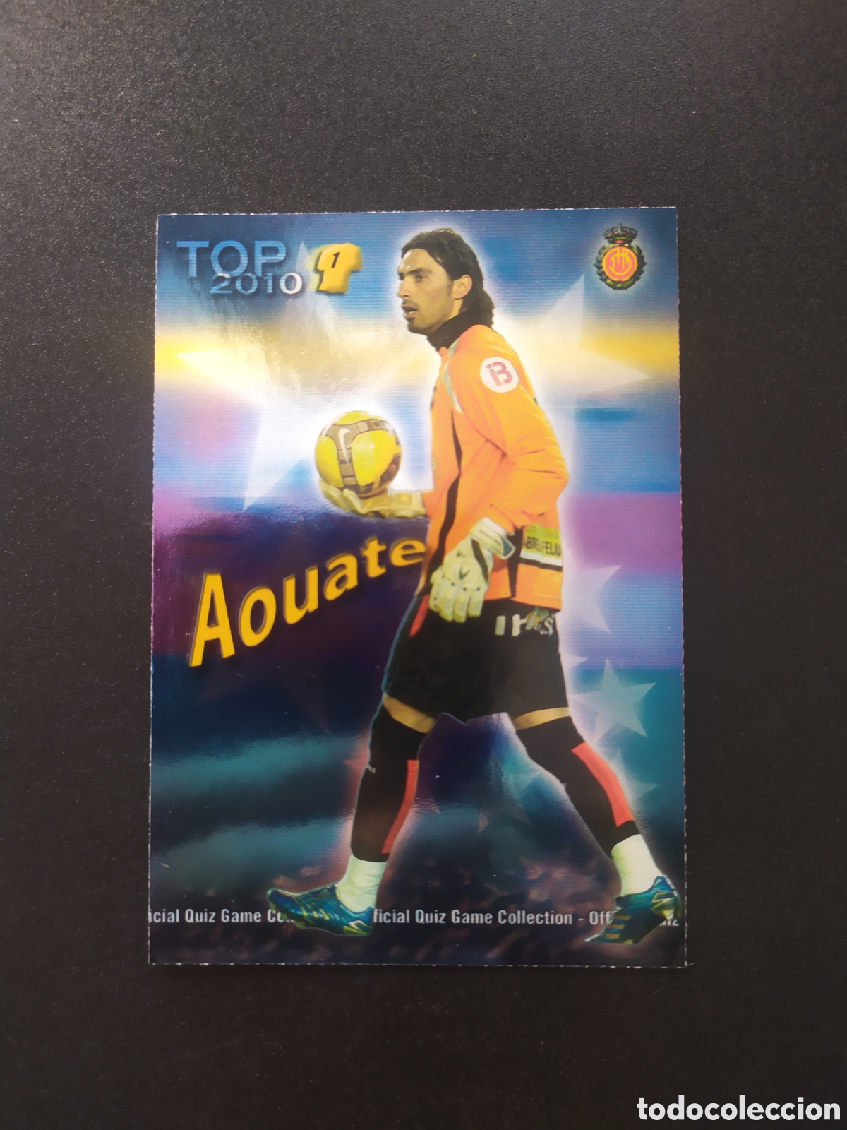 Cromos de f&uacute;tbol: Mundicromo fichas Liga 2009 2010 09 10 Aouate top brillo azul n&deg; 546 Mallorca