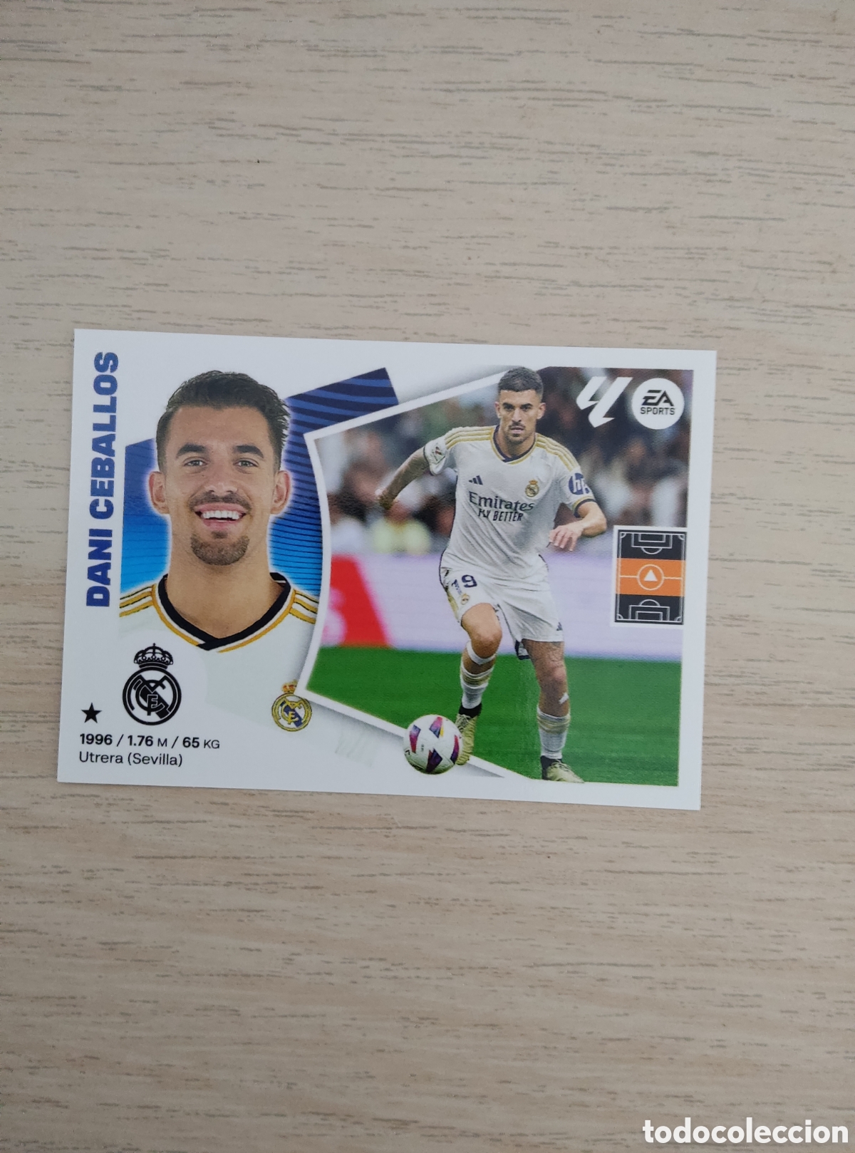 Cartes &agrave; collectionner de Football: 13 B DANI CEBALLOS REAL MADRID LIGA ESTE 2024 2025