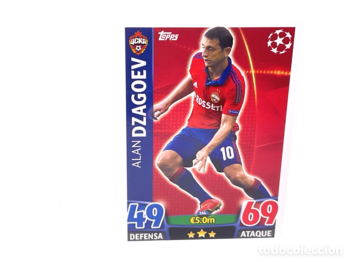 Cromos de Futebol: N&ordm; 354 . ALAN DZAGOEV . CSKA MOSCU .TOPPS CHAMPIONS LEAGUE MATCH ATTAX 2015 - 2016