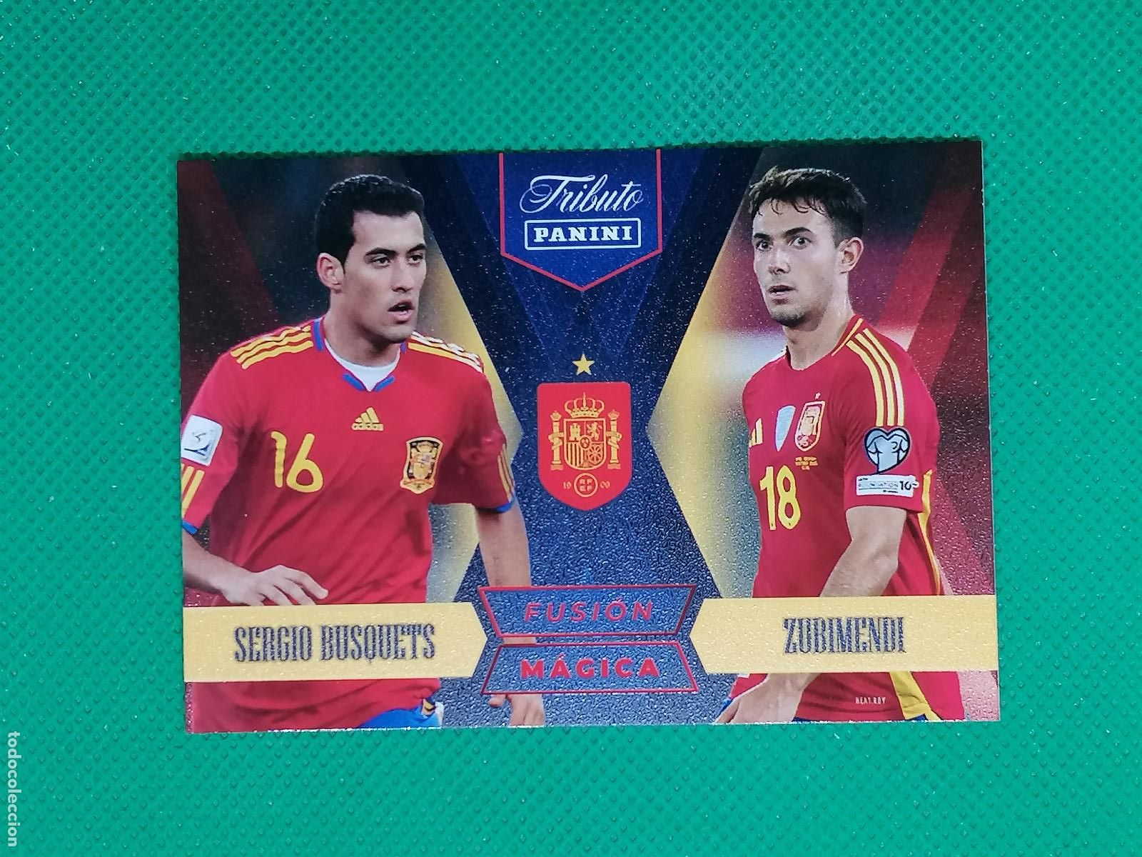 Cromos de f&uacute;tbol: 84 SERGIO BUSQUETS ZUBIMENDI FUSION MAGICA ⚽PANINI TRIBUTO SELECCION ESPA&Ntilde;OLA ESPA&Ntilde;A CARD 26 2026⚽