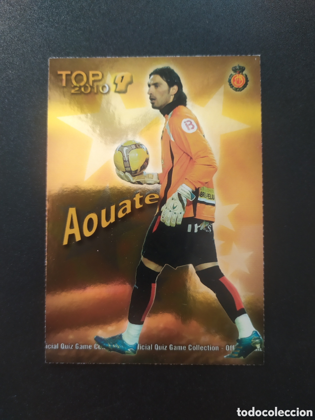Cromos de f&uacute;tbol: Mundicromo fichas Liga 2009 2010 09 10 Aouate top brillo dorado n&deg; 546 Mallorca