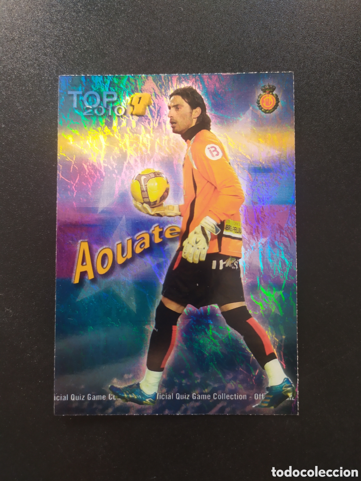 Cromos de f&uacute;tbol: Mundicromo fichas Liga 2009 2010 09 10 Aouate top brillo jaspeado n&deg; 546 Mallorca