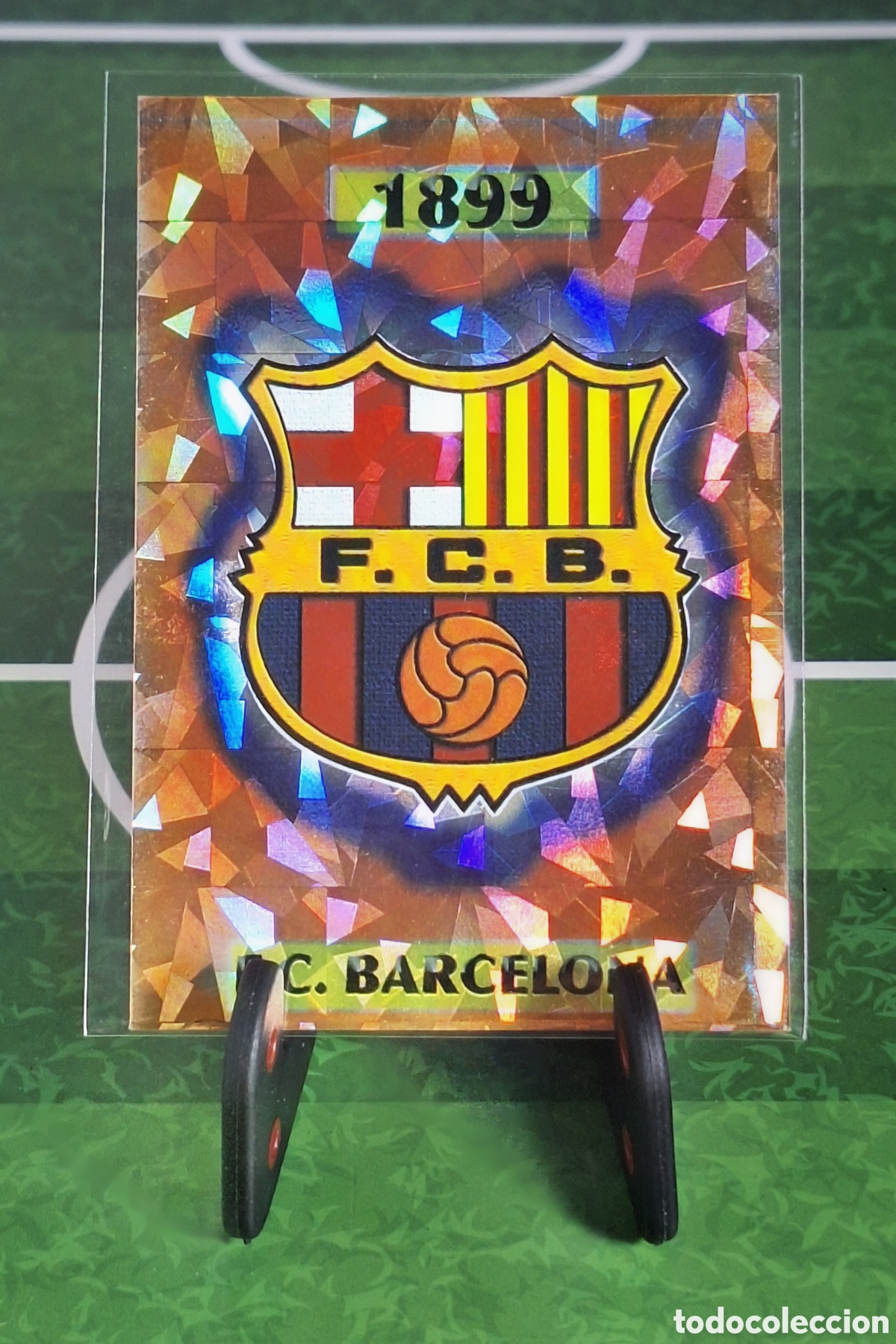 Cromos de Futebol: ESCUDO F.C BARCELONA 136 FICHAS DE LA LIGA 2004 MUNDICROMO