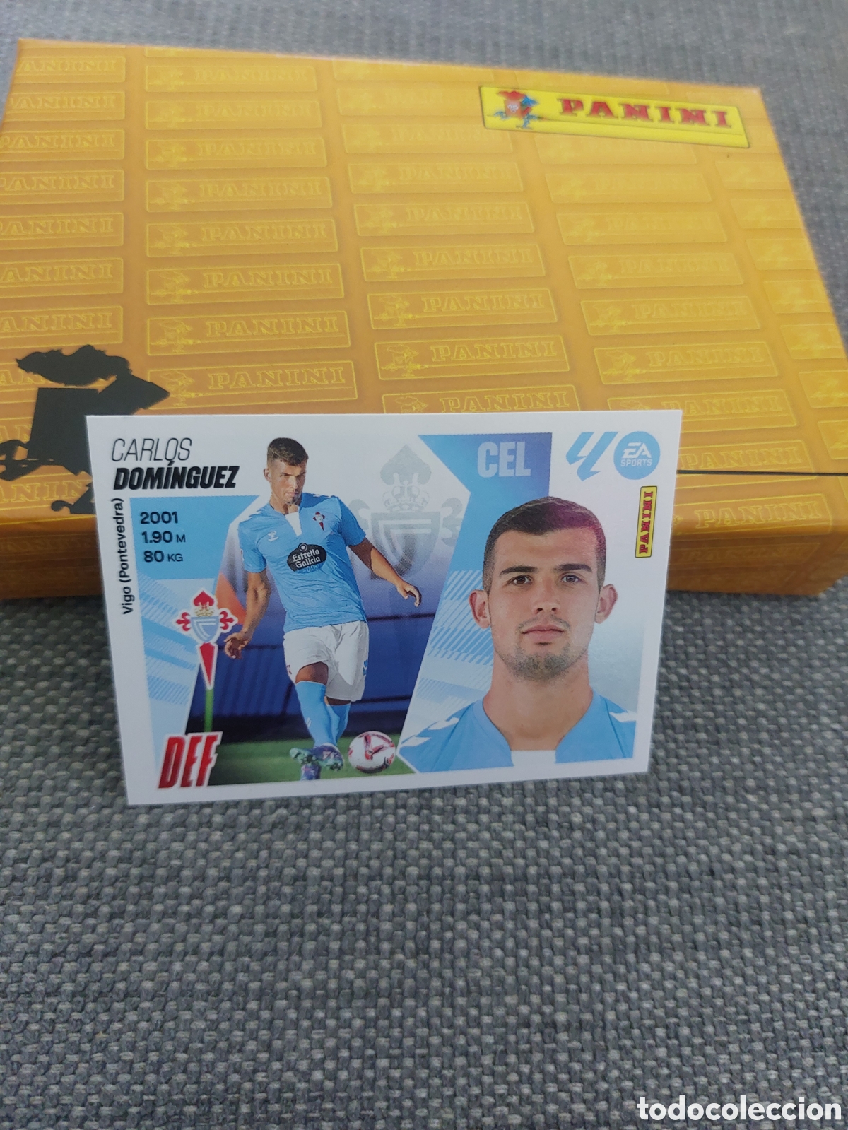 Cromos de f&uacute;tbol: 7 A 7A CARLOS DOMINGUEZ CELTA DE VIGO PANINI LIGA ESTE 25 26 2025 2026