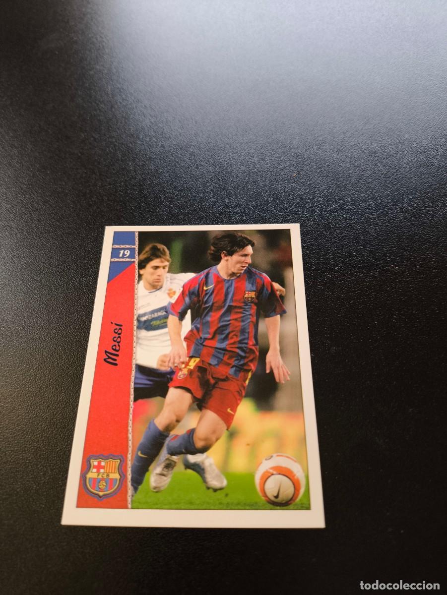 Fu&szlig;ball-Sticker: 19 MESSI BARCELONA MUNDICROMO FICHAS LIGA 2006 2007 06 07 NO PANINI ESTE ADRENALYN
